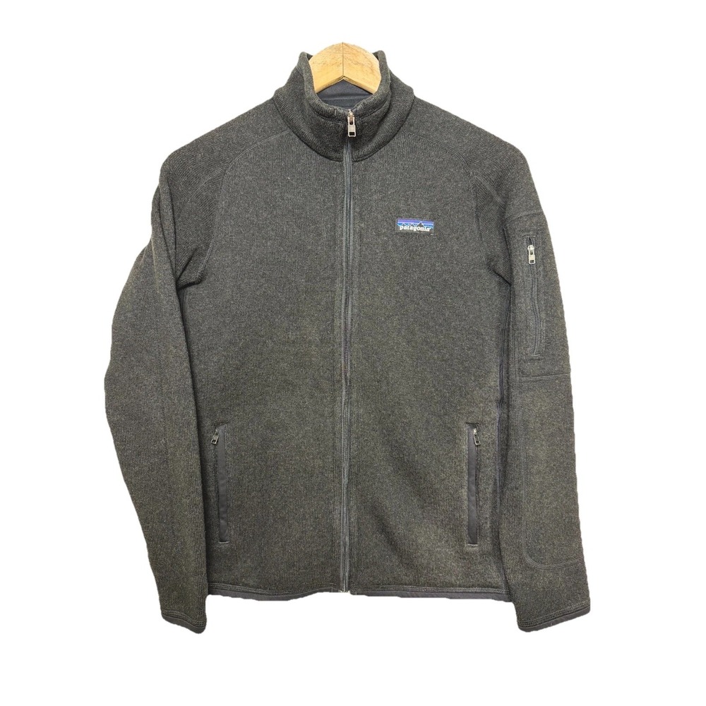 Patagonia Full Zip Jacket Women Small Black Casual Fleece Knit Outerwear Outdoor
